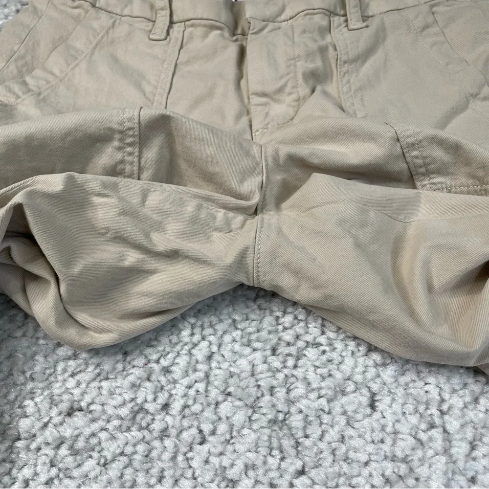 Frank & Eileen Foxrock Cropped Ankle Taper Jogger Pants Khaki Stretch Pockets 4